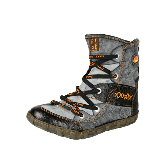 TMA EYES Women's Camo PU Leather Fashion Short Duck Boots