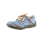 TMA EYES Women's Lace-Up Flat Shoes Hand Stitching Upper Women's Shoes