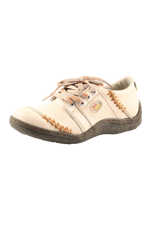 Women's Lace-up Flat Shoes Hand Stitching Upper Women's Shoes