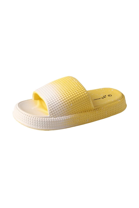 Women's Thick-Soled Height-Boosting Silent Non-Slip Gradient Color Slippers and Foam Sandals