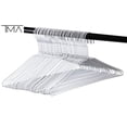 thumbnail image 1 of TMA Metal Wire Clothing Hangers, 200 Pack, White, 1 of 4