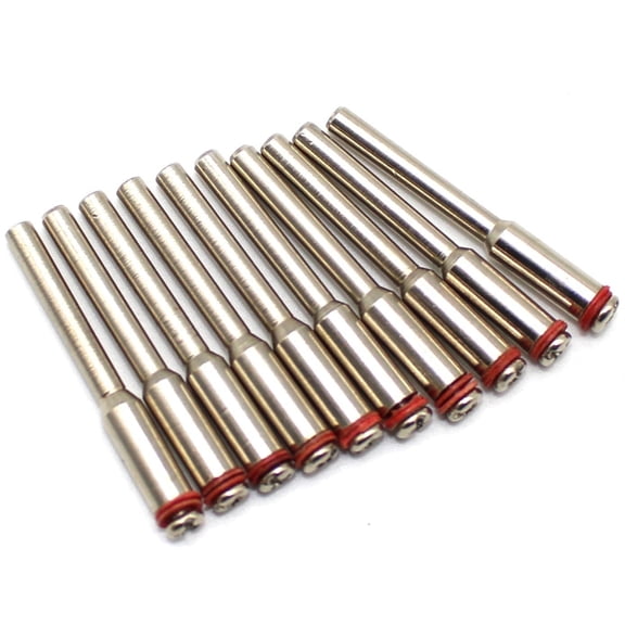 TMAX 10 pc 2 mm (5/64 Inch) Cut Off Wheel Screw Mandrel 1/8 Inch Shank Holder for Dremel Rotary Tools