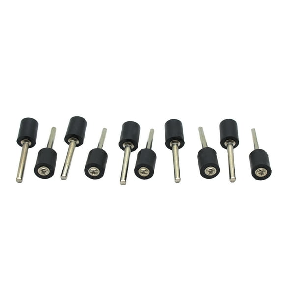 TMAX 10 pc 3/8 Inch Rubber Mandrel Sand Drum Holder 1/8 Inch Shank for Dremel Rotary Tools
