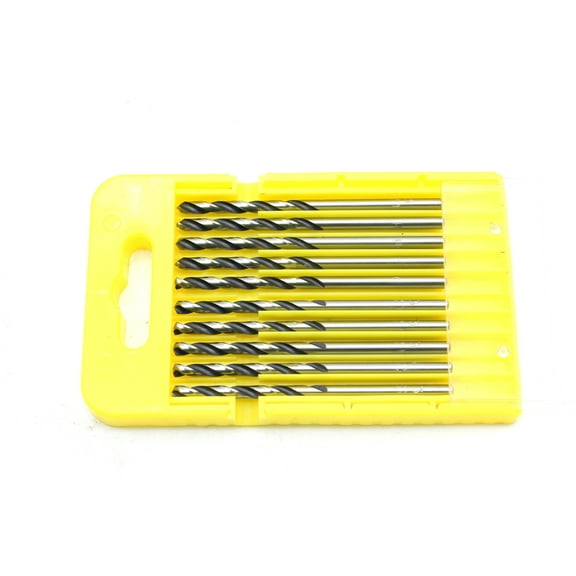TMAX 10 pc Cobalt Jobber Drill Bit Set 3mm (1/8 Inch), M35 High Speed Steel Jobber Length Twist Drill Bit Kit for Hardened Metal, Stainless Steel, Cast Iron, Wood and Plastic, with Storage Case