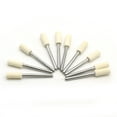 thumbnail image 1 of TMAX 10 pc Felt Burrs Wool Bob Polishing Grinding #1 Cylinder 1/4 Inch 6 mm with 1/8 Inch Shank for Dremel Rotary Tools, 1 of 4