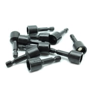 TMAX 10 Pc Impact Ready Nut Driver 7/16 inch Magnetic S2 Steel Nutsetter Set 1/4 inch Shank