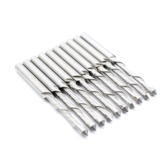 TMAX 10pc 3/16 Inch Drywall Bit Downward Spiral Router Cutout Bits
