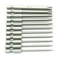 thumbnail image 1 of TMAX 11 pc Torx Screwdriver Insert Bit Set 6 point T6-T40 Round Shank 1/4 Inch Hex End 3 Inch Length, 1 of 4