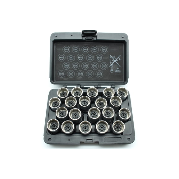 TMAX 20pc Anti-Theft Wheel Lug Nut Removal Socket Key for Volvo Set B