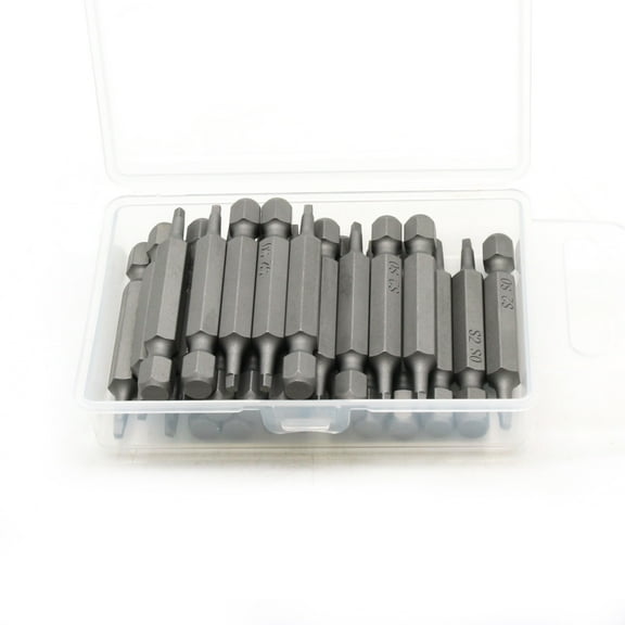 TMAX 25 pc #0 Square Robertson Screwdriver Impact Ready 2 Inch Length Insert Bits Hex Shank with Quick Release Slot