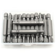 TMAX 25 Pc 1/8 inch Hex Head Screwdriver Impact Ready 2 inch Length Insert Bits Hex Shank with Quick Release Slot