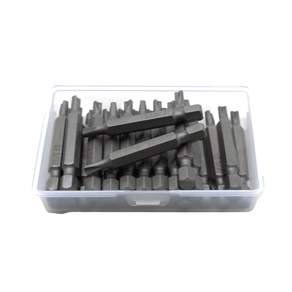 TMAX 25 pc 5/32 Inch Clutch Screwdriver Impact Ready 2 Inch Length Insert Bits Hex Shank with Quick Release Slot