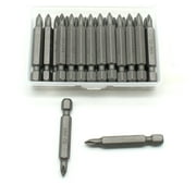 TMAX 25 pc PH1 Phillips #1 Screwdriver Impact Ready 2 Inch Length Insert Bits Hex Shank with Quick Release Slot