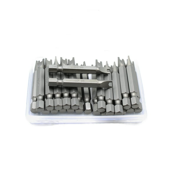 TMAX 25 pc Spanner #10 Screwdriver Impact Ready 2 Inch Length Insert Bits Hex Shank with Quick Release Slot