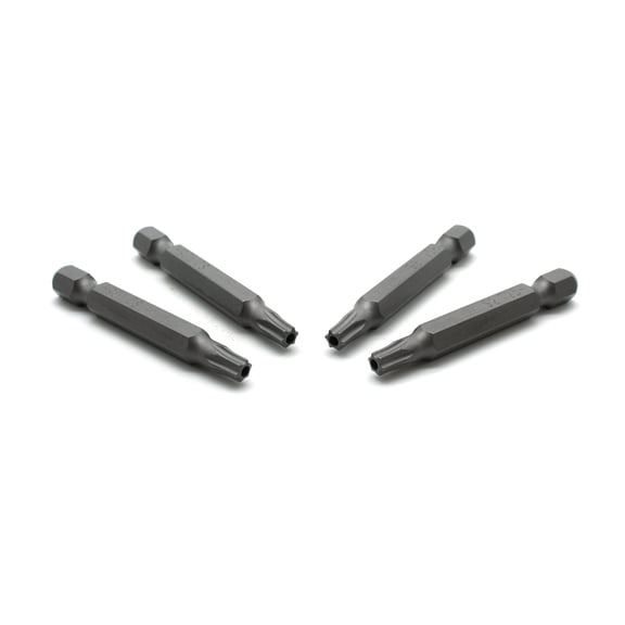TMAX 25 Pc T25H Tamper Proof Security Torx 6 point Screwdriver Impact Ready 2 inch Length Insert Bits Hex Shank with Quick Release Slot
