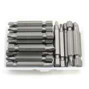 TMAX 25 Pc Tri Wing #1 Triangular Slotted Y shape Screwdriver Impact Ready 2 inch Length Insert Bits Hex Shank with Quick Release Slot