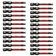 25 Pc H3.5 H-3.5mm Hex Head Allen Wrench Black High Torque Impact Screwdriver Insert Bits Set S2 Steel Torsion Resistant, 2" Long, 1/4" Hex Shank
