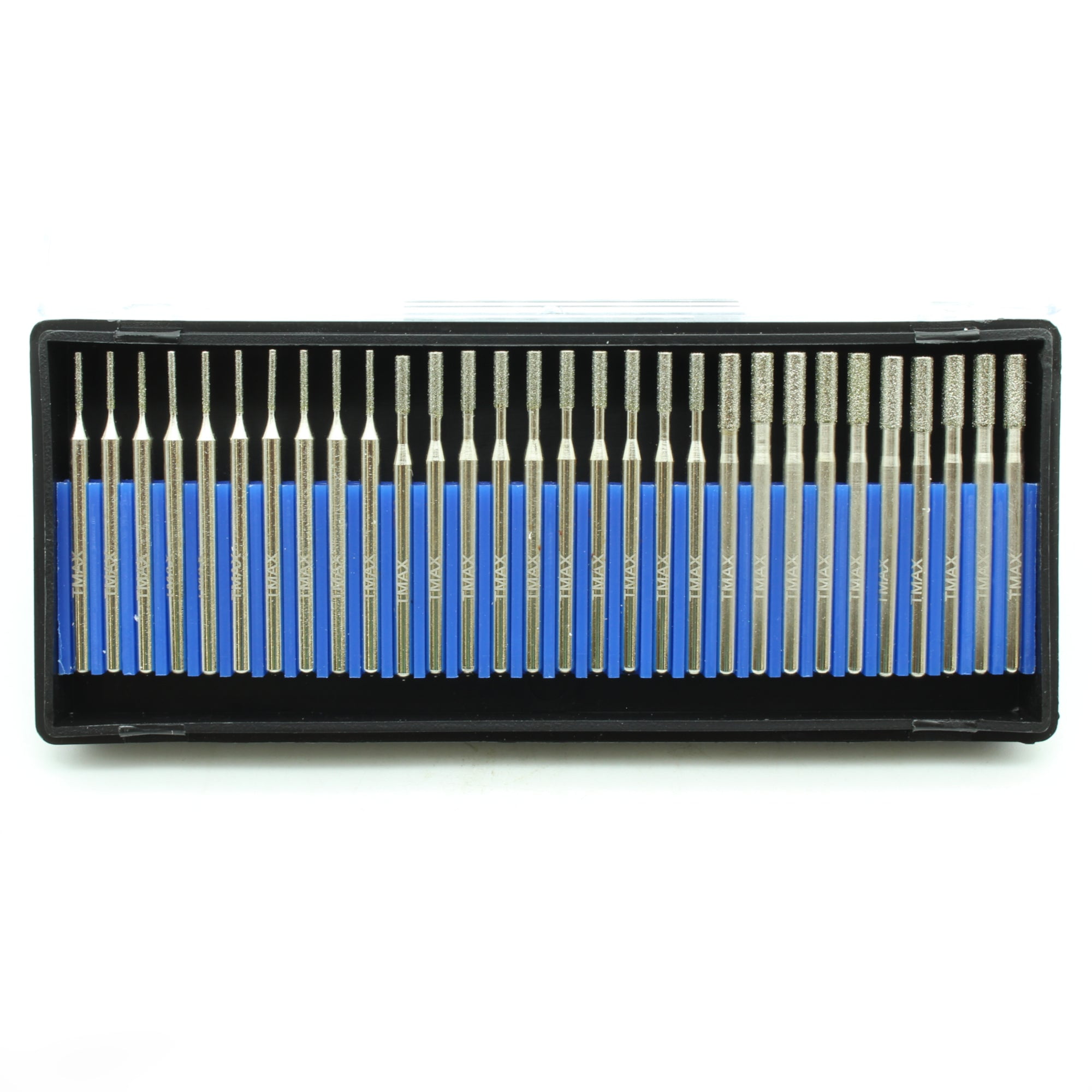TMAX 30pc Diamond Drill Bit Set - 1mm 2mm 3mm Sizes For Glass Stone 528476