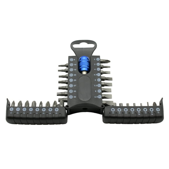 TMAX 33 pc Impact Ready Security Screwdriver Bit Set Kit with One Quick Release Chuck