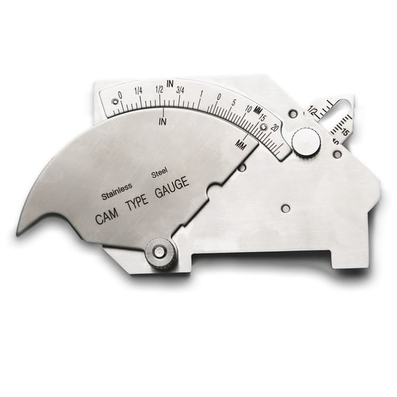 TMAX Bridge Cam Gage Welding Inspection Gauge, Undercut & Pitting Depth Tester, Measures Fillet Weld Throat Size, Length, Preparation Angle & Misalignment
