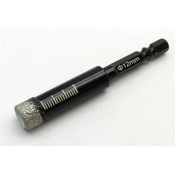 TMAX 1pc Dry Diamond Drill Bits 12mm 1/2 Inch with Quick Change Hex Shank for Granite Marble Porcelain Tile Ceramic