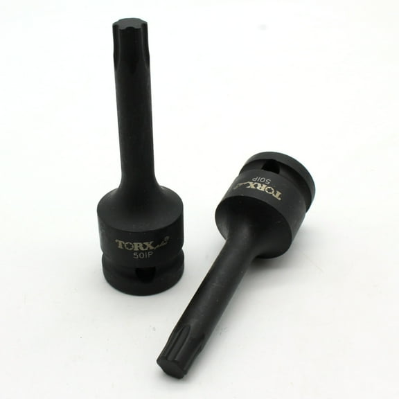 TMAX IP50 3 Inch Long Black Impact Torx Plus 6 Point Socket Bit 1/2 Inch Square Drive Auto Repair Tool
