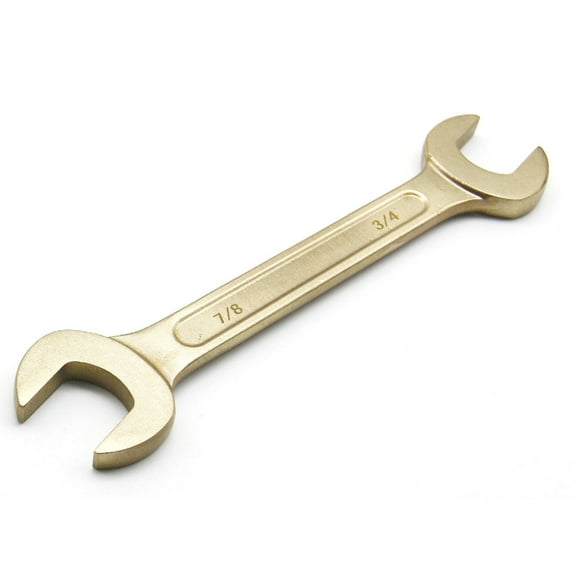 TMAX Non Sparking 3/4 and 7/8 Inch Open-End Wrenches, 7-1/4 Inch Length, Aluminum-Bronze Non Spark