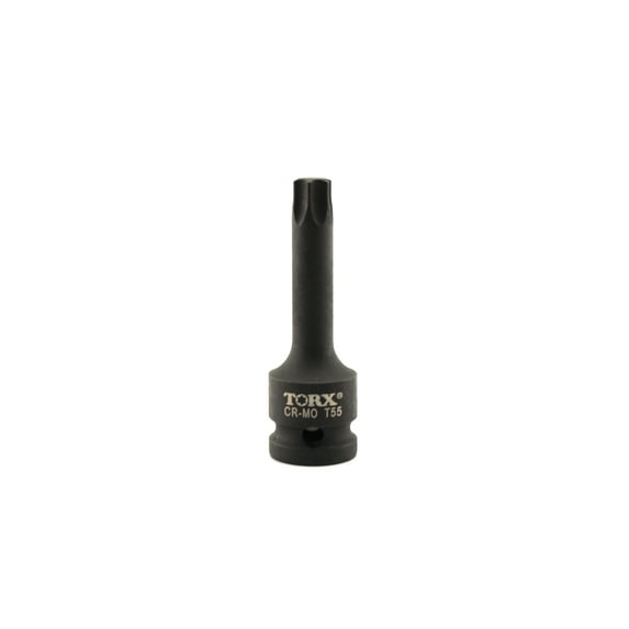 TMAX T55 3 Inch Long Torx Star 6 Point Black Impact Bit Socket Auto Repair Tool 1/2 Inch Square Drive