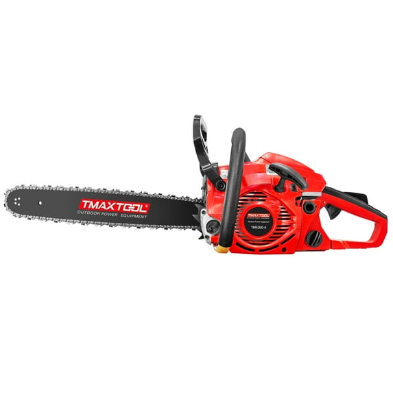 TMAXTOOL 20” 62cc 2-Cycle Gas Powered Chainsaw, Ergonomic Comfort Handle, Enhanced Safety Mechanism