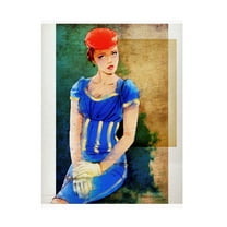 TMBorenstein 'Woman In Blue' Canvas Art