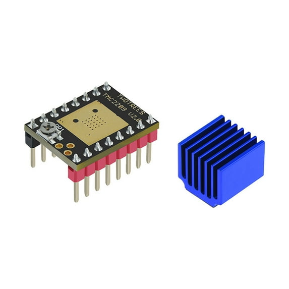 TMC2209 V2.0 Stepper Motor Driver with Heatsink for Printer 256 Microsteps 2.5A max- for SKR1.3 1.4 MKS Robin-Nano