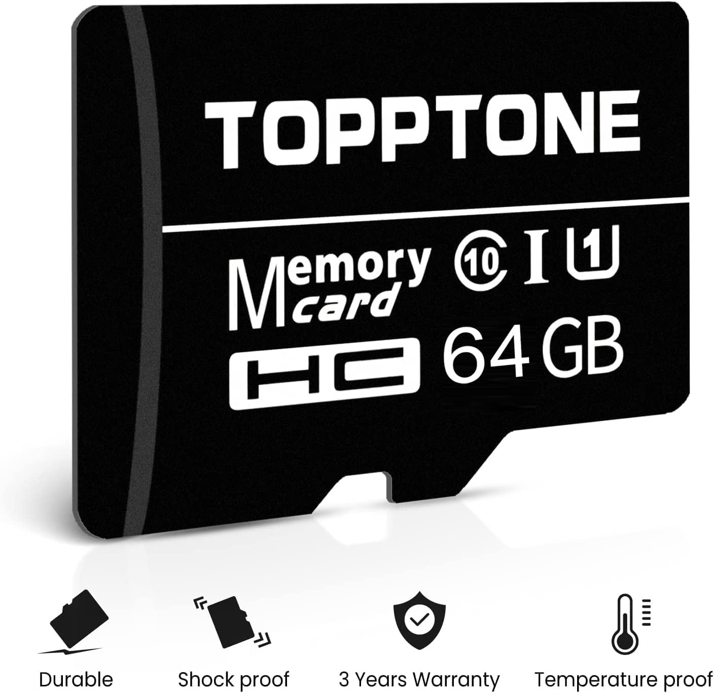 TMEZON 64GB Micro SD Card, Full HD Video for Wireless Security Camera,Tablets, Security Bullet Cameras for Storage, Laptops, Desktop Computers