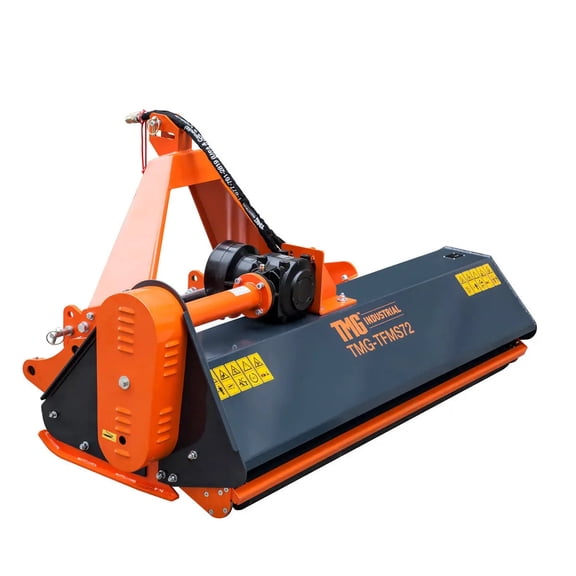 TMG Industrial 72" Side Shift Offset Flail Mower, 3-Point Hitch, 30-60 HP Tractor, PTO Drive Shaft, TMG-TFMS72