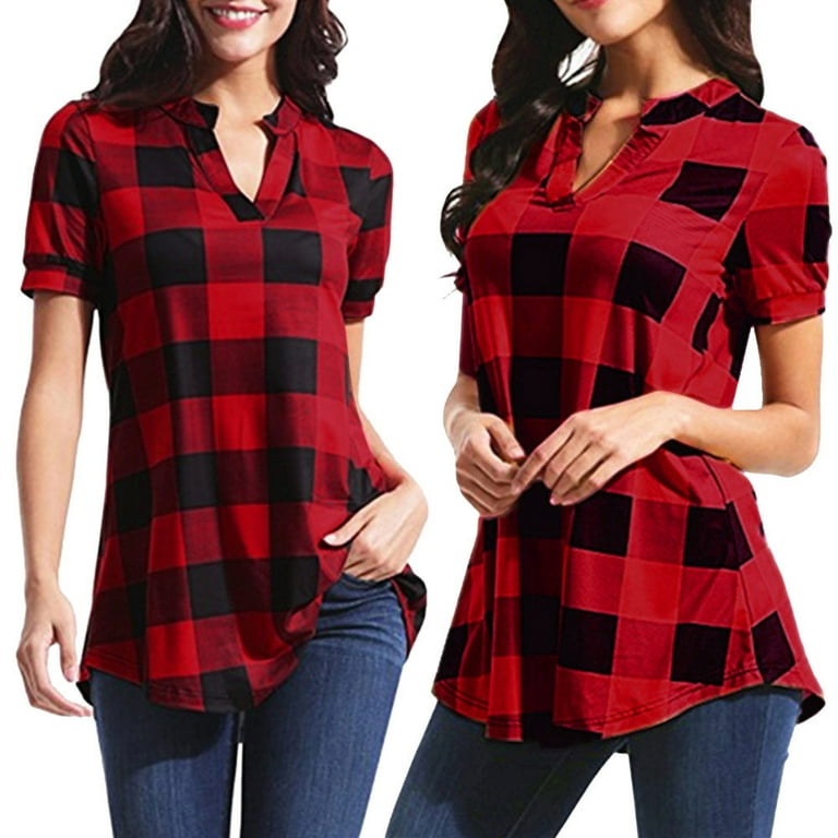 Women's casual V-neck irregular shirt Women's casual V-neck irregular shirt