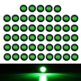 TMH (Pack of 50) MMF7 3/4 Inch Roun Green LED Side Marker Indicator