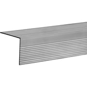 TMH Stair Nosing, Stair Edge Protector - Door Sill , 72 Long Stair Nose Molding- Aluminum Mill