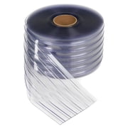 TMI 12 x 150 x .110 PVC Strip Curtain Bulk Roll, Scratch Resistant Ribbed Clear