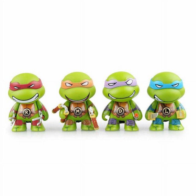 TMN Classic Teenage Mutant Ninja Turtles 4 PCS Mini Action Figure