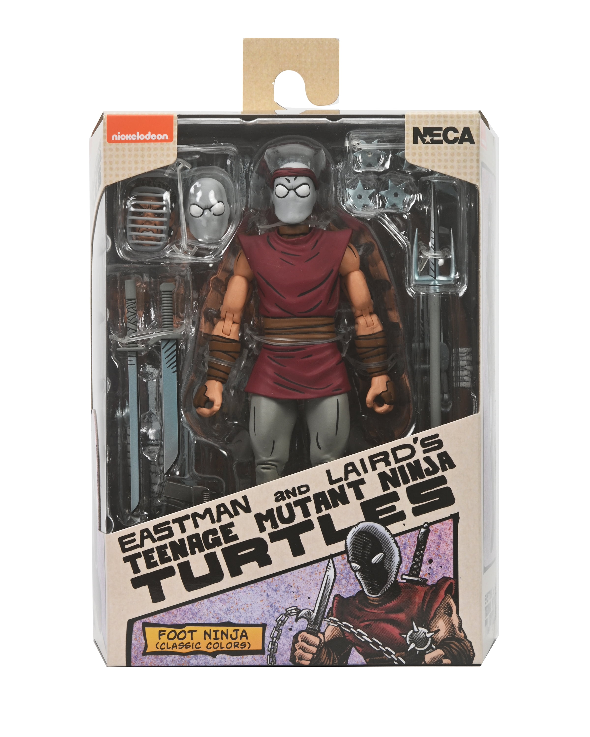 Teenage Mutant Ninja Turtles (Mirage Comics) 7" Classic Color Foot Ninja Action Figure, by NECA