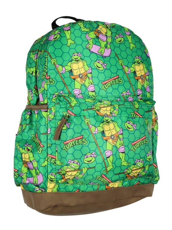 TMNT Backpack Nickelodeon Teenage Mutant Ninja Turtles Mayhem Character Kids School Bookbag Donatello 16"