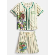 Teenage Mutant Ninja Turtles Boys Baseball Jersey and Matching Shorts Set, 2-Piece, Sizes 4-12