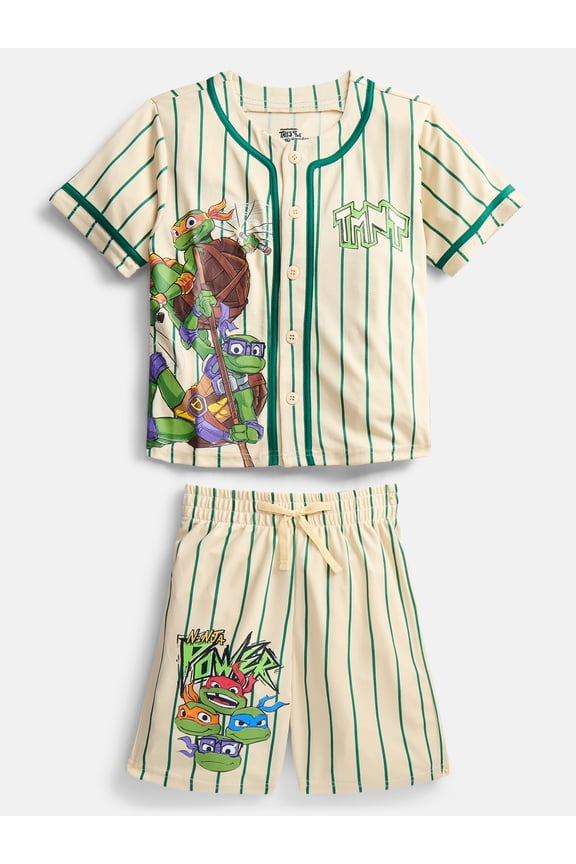 Boys Baseball Jersey and Matching Shorts Set, 2-Piece, Sizes 4-12