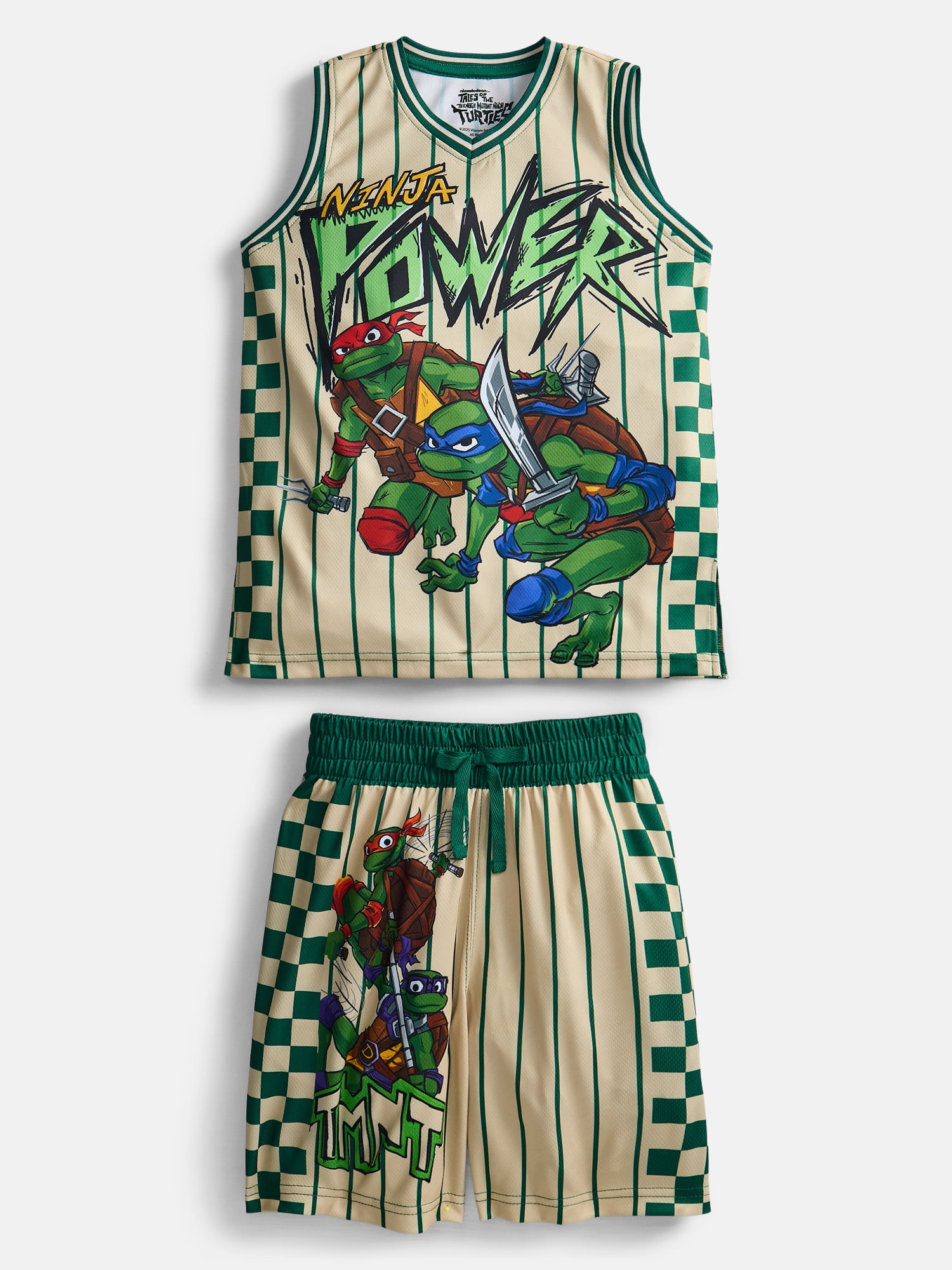Teenage Mutant Ninja Turtles Boys Basketball Jersey and Matching Shorts Set, 2-Piece, Sizes 4-12