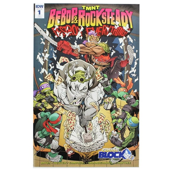 TMNT: Bebop & Rocksteady Destroy Everything #1 (Comic Block Exclusive Cover)