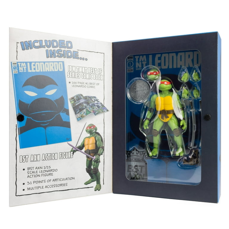 TMNT Best of Leonardo IDW Comic Book & Action Figure Set TMNT Best of Leonardo IDW Comic Book & Action Figure Set