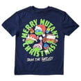 thumbnail image 1 of TMNT Boys Blue Teenage Mutant Ninja Turtles Christmas T-Shirt Tee Shirt XS, 1 of 2