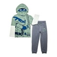 thumbnail image 1 of TMNT Boys Cosplay Hooded Twofer Top with Jogger Set, 2 Piece Set, Sizes 4-10, 1 of 10