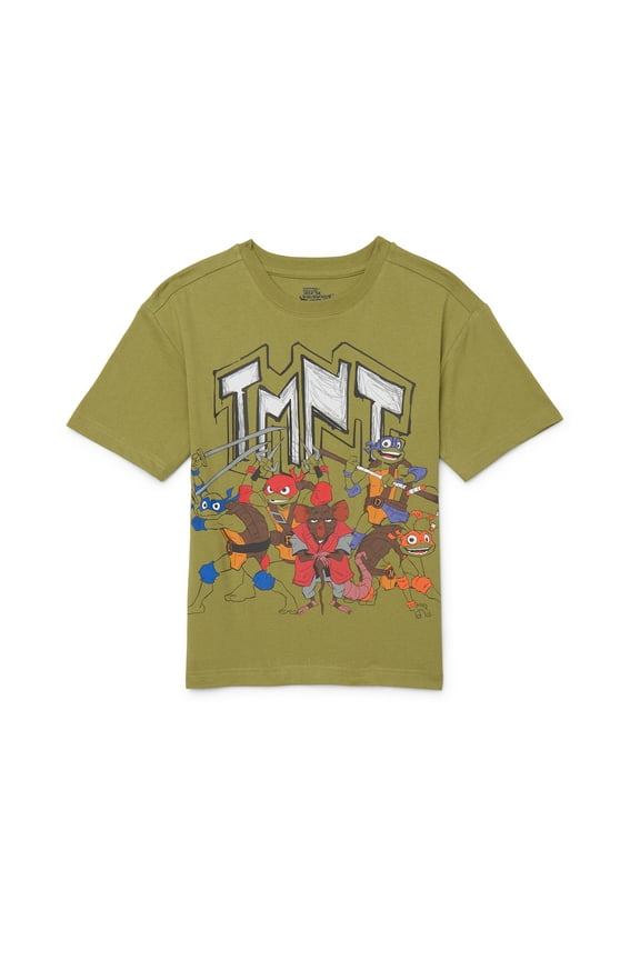 Boys Graphic Retro Print Tee with Short Sleeves, Sizes 4-18