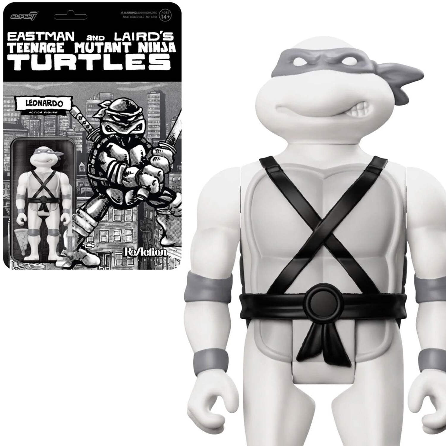 Leonardo 3.75" Black and White TMNT Action Figure