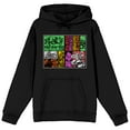 thumbnail image 1 of TMNT Comic Origins Long Sleeve Black Adult Hooded Sweatshirt-XXL, 1 of 7